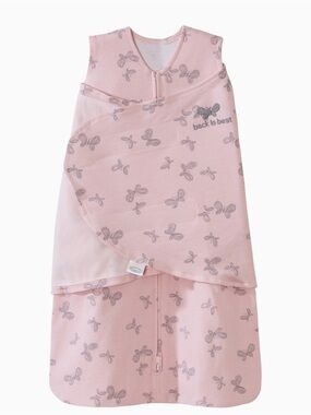 Halo 100% Cotton Pink Butterfly Sleep Sack Swaddle